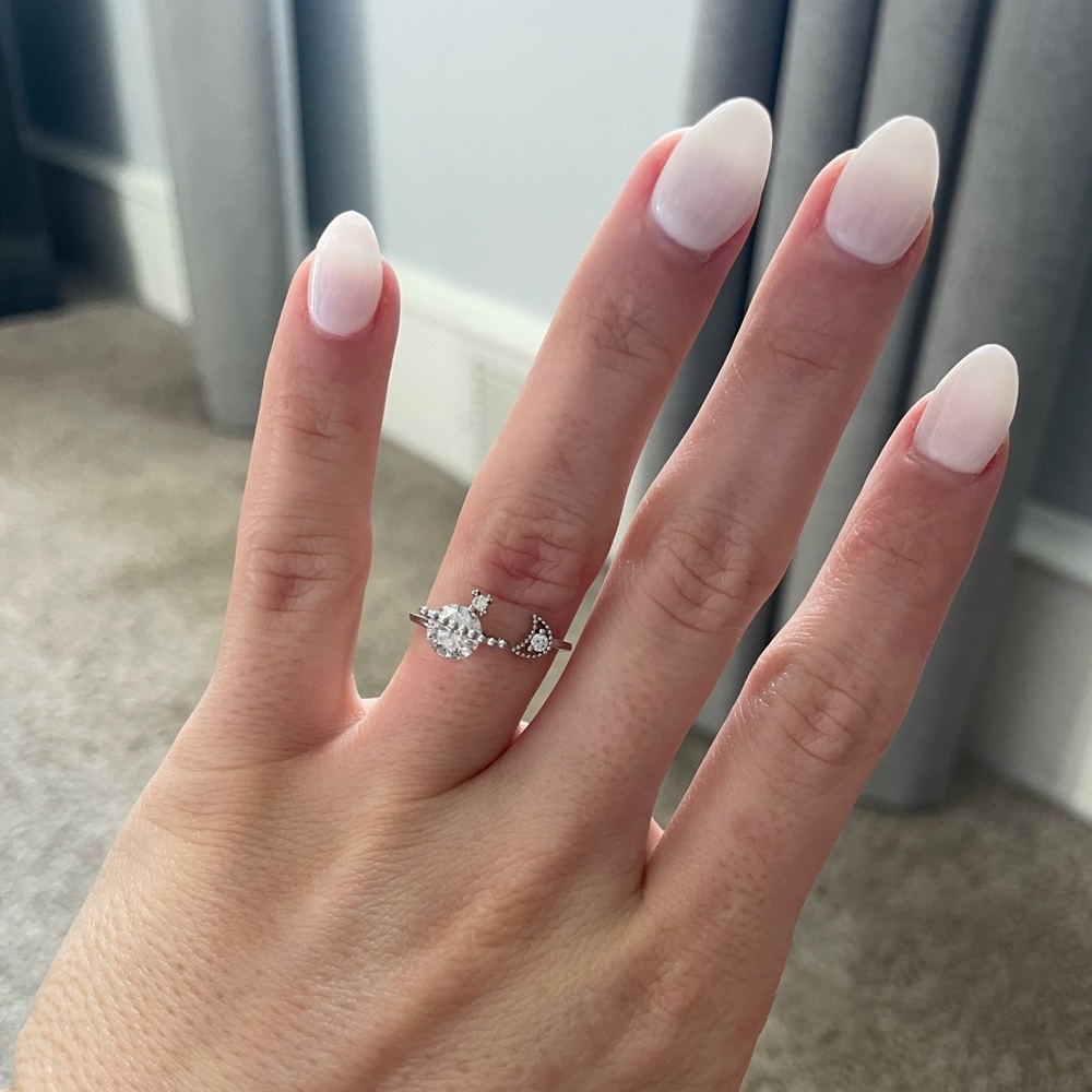 Moon and stars ring